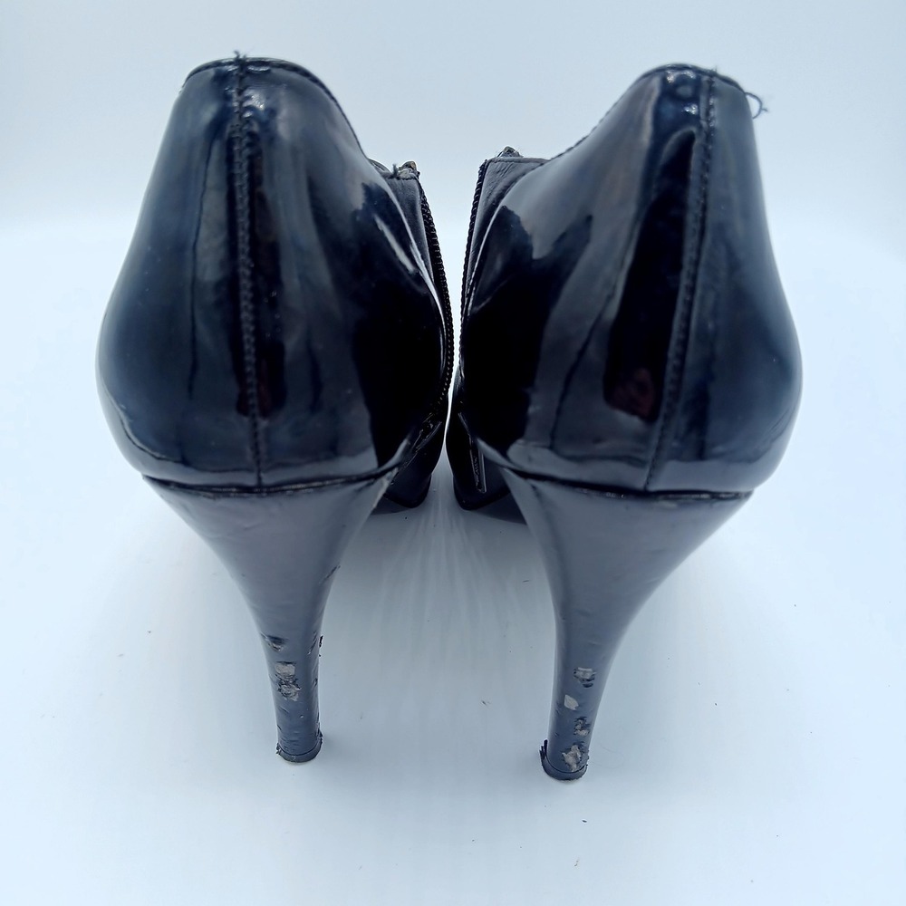 Steven by‎ Steve Madden Shoes Womens Size 8.5 Button Booties Heels Zip Retro - Picture 2 of 6